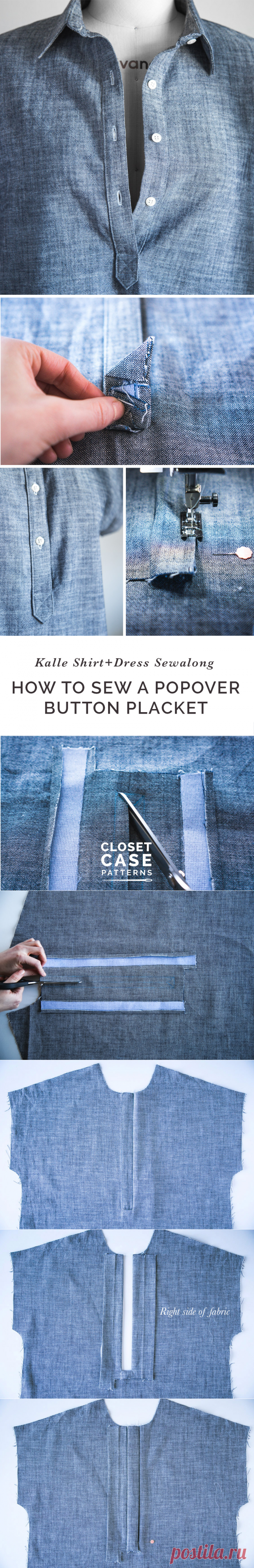 Sewing a Tunic or Popover Placket // Kalle Sewalong | Closet Case Patterns
