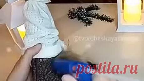 Процесс создания новогоднего гнома