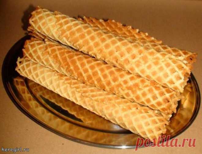 Как приготовить вкусные вафельные трубочки?.
