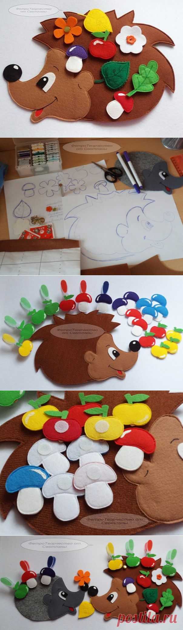 Многофункциональный ежик из фетра