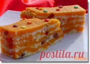 Тыквенно-творожная запеканка - кулинарный рецепт