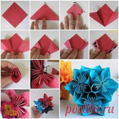 Кусудамы - шары счастья — Сделай сам, идеи для творчества - DIY Ideas