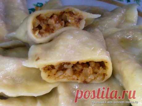 Вареники с гречкой и брынзой