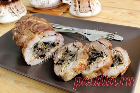 Мясной рулет из свинины с грибами, рецепт с фото. Как приготовить рулет из свинины в духовке?