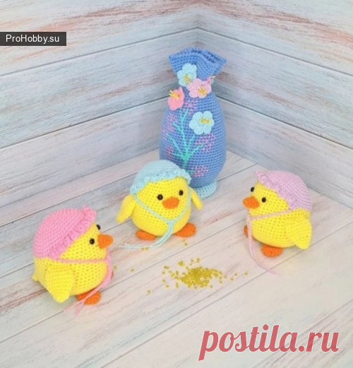 Пасхальные цыплята / Вязание игрушек / ProHobby.su | Вязание игрушек спицами и крючком для начинающих, мастер классы, схемы вязания