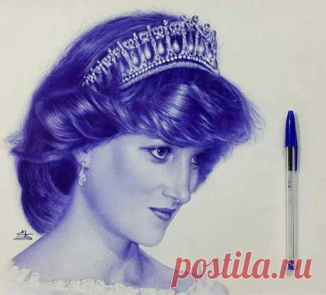 Рисунки шариковой ручкой от автора mostafa khodeir