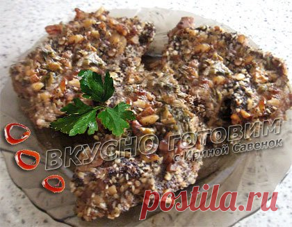 Свинина в орехах и кунжуте рецепт.