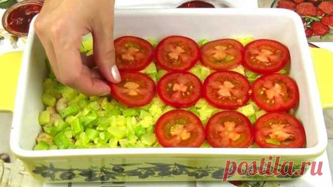 БЫСТРАЯ ЗАПЕКАНКА С КАБАЧКАМИ И ПОМИДОРАМИ Лёгкая Нежная!