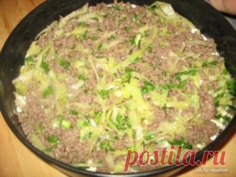 Супер нежный пирог с капустой и мясом
Ингредиенты:
капуста свежая- половинка маленького кочанчика
350 - 400 грамм фарша говяжьего ( можно и куринного ) какой нравится
соль приправы по вкусу
зелень свежая
1 стакан кефира
1 стакан майонеза
3 яйца
1 чайная ложка соды или пакетик разрыхлителя
8 столовых ложек муки (с горкой)
масло для смазки формы растительное
половинка белка взбитого для смазки пирога готового ( можно и не делать и так вкусно и красиво )
Приготовление:
1.Мелк...