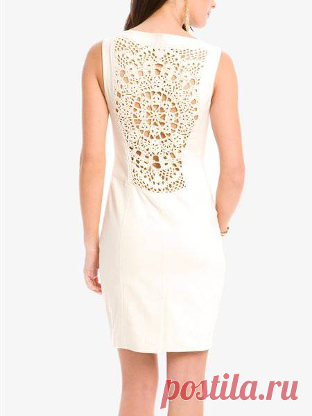 ВЯЗАНАЯ ОТДЕЛКА... вязание + ткань... со схемами...