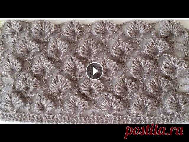 Образец узора крючком для палантина,шарфа.A sample of a crochet pattern for a stole, scarf. Идеальный подарок женщине к 8 Марта-это палантин. Может послужить стильным шарфом или головным убором. Вяжется без особого труда. Дорогие Друзья! Если...