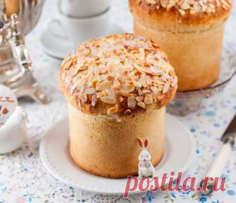 Миндальный кулич на вареной сгущенке