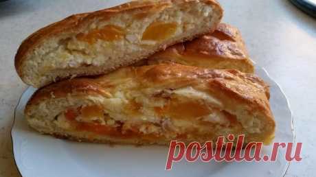 Творожная &quot;коса&quot; с фруктами
