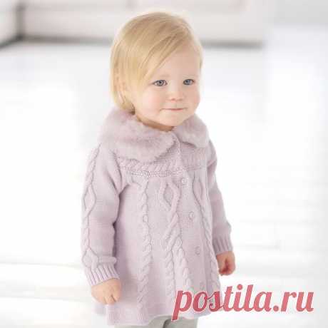 Онлайн вязание - пальто для малышки..