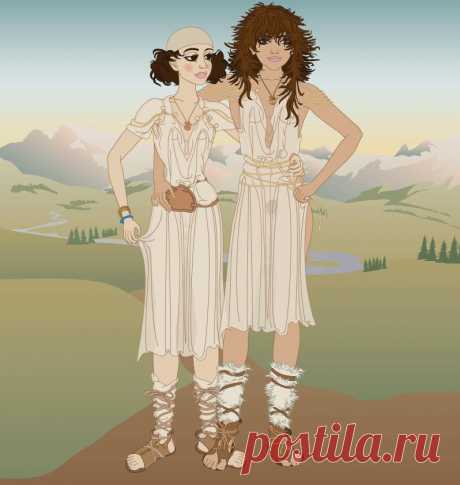 Эрцада и Эрцура, дочери Ибриса (Евера), старшего сына Арпакшата (Арфаксада)