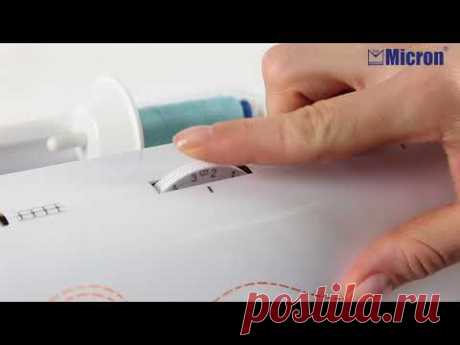 Применение лапки Micron PF-40 для пришивания бисера