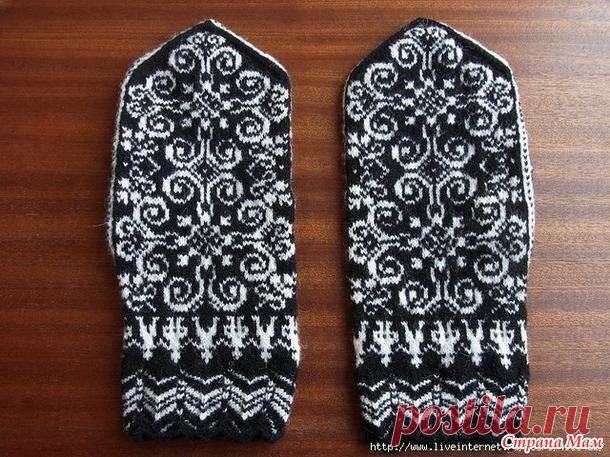 Варежки жаккардовыми узорами. Схемы узоров для варежек | Handmade24