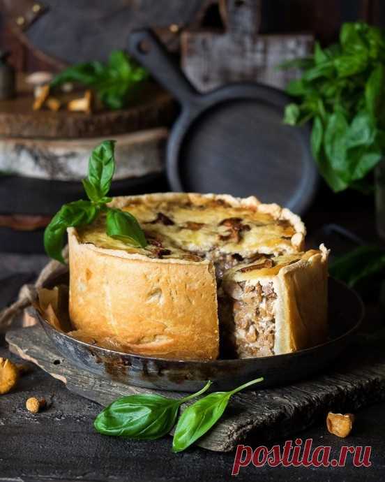 ​Пирог с лисичками