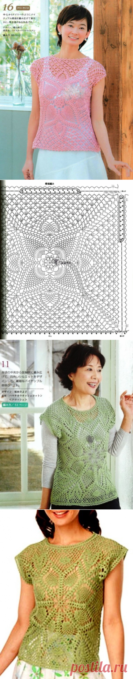 Блузки, связанные по кругу - САМОБРАНОЧКА рукодельницам, мастерицам