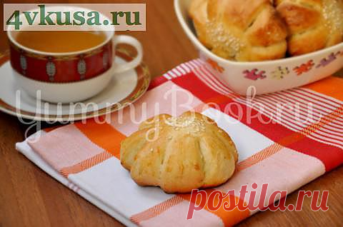 Булочки с курагой и изюмом | 4vkusa.ru