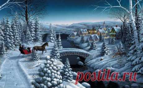 В ледяной карете мчится.Зимушка - зима,ветер крыльями стучится в сонные дома.Расцветают скверы,парки снежной белизной.И мороз возводит арки над тропой лесной(волшебная страна книг к.н.)