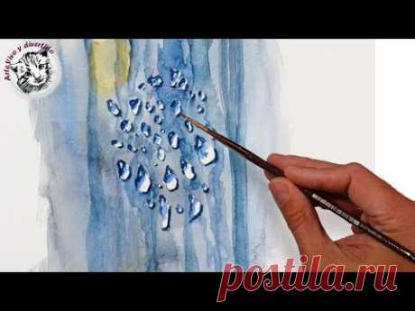 Como Pintar Gotas de Agua con Acuarela: Tecnicas de Acuarela