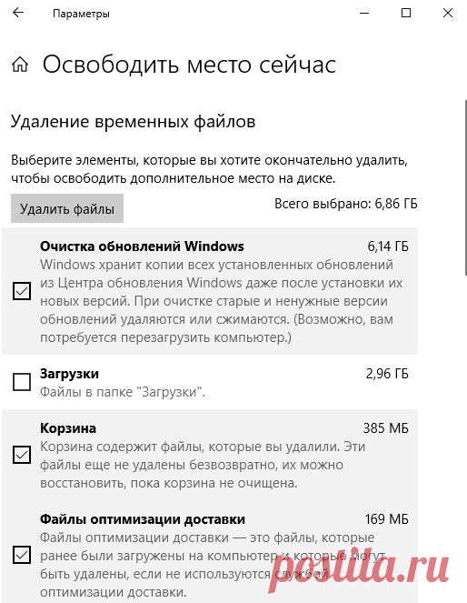 Как очистить диск С от ненужных файлов в Windows 10.