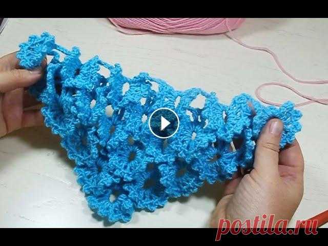 ШАЛЬ С ЭФФЕКТОМ 3D "БАБОЧКИ" Мастер-класс по вязанию необычной шали с объемным узором 3D....