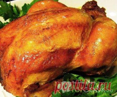 ЖАРЕНАЯ КУРИЦА С ЗЕЛЕНЫМ СОУСОМ