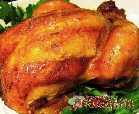 ЖАРЕНАЯ КУРИЦА С ЗЕЛЕНЫМ СОУСОМ