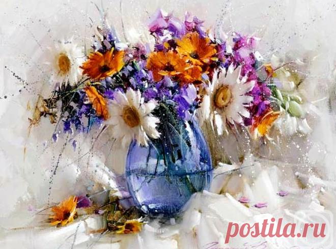 Воздушная и нежная живопись Рамиля Гаппасова | Глазами художника | Дзен