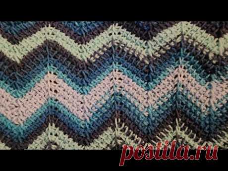 The Tunisian Chevron Stitch - a Tunisian Crochet Tutorial!