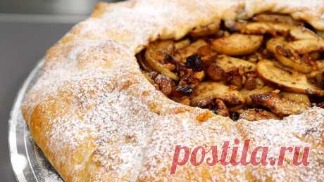 Готовлю ложное слоёное тесто и пирог с яблоками из него (просто смешиваем ингредиенты и отправляем в холодильник) | Евгения Полевская | Это просто | Дзен