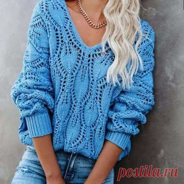 Супер классный узор  Ещё больше схем и интересных моделей на сайте красивое-вязание.рф