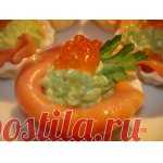 Закуска Любимая из авокадо и красной рыбы Кулинарный рецепт