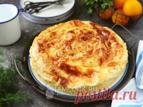 Баница из теста фило — рецепт с фото Нереально вкусный болгарский пирог из творога с брынзой. Строго по рецепту болгарской хозяйки.