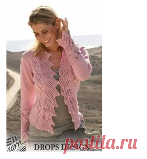 183 Жакет от Drops Design. Описание работы и схемы: - Кофты, жилеты - Вязание для женщин - Каталог статей - Энциклопедия вязания