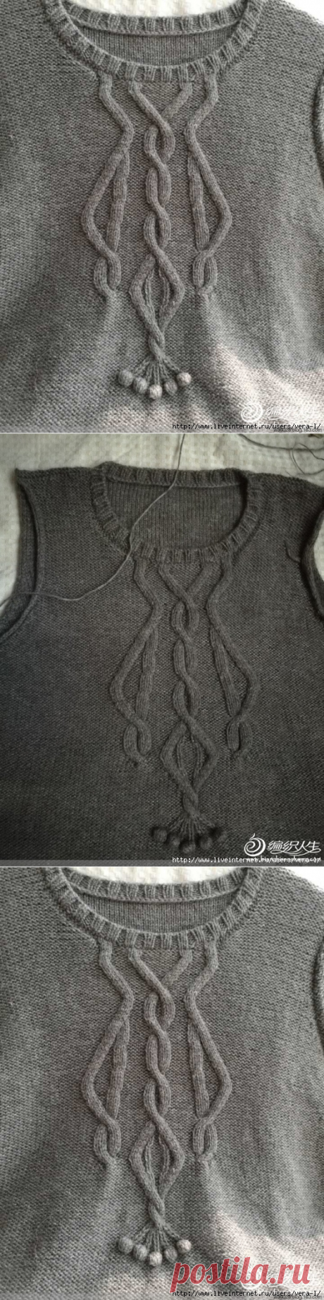 Платье спицами