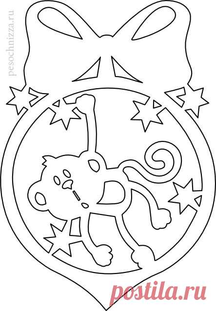 monkey_paper_cutting-vytynanka-novogodnjaja.jpg (443×638)