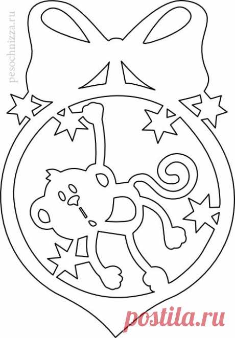 monkey_paper_cutting-vytynanka-novogodnjaja.jpg (443×638)