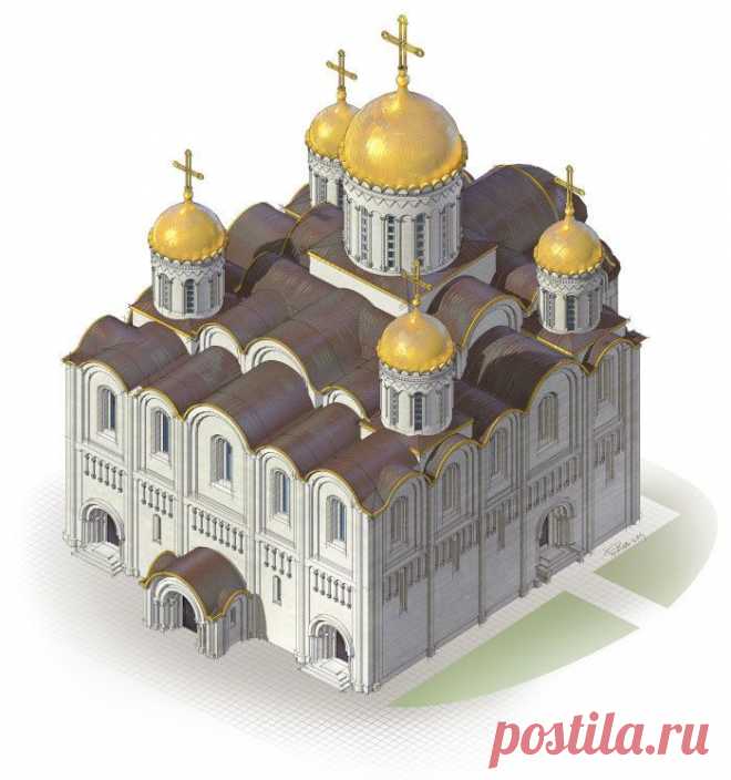 Сообщество иллюстраторов / Иллюстрации / Батов Антон (art_bat) / Успенский собор во владимире