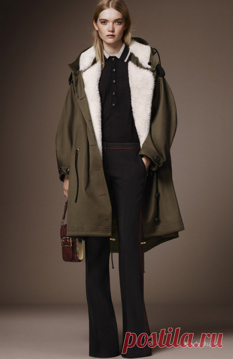 Женская мода: Burberry, Pre-Fall 2016