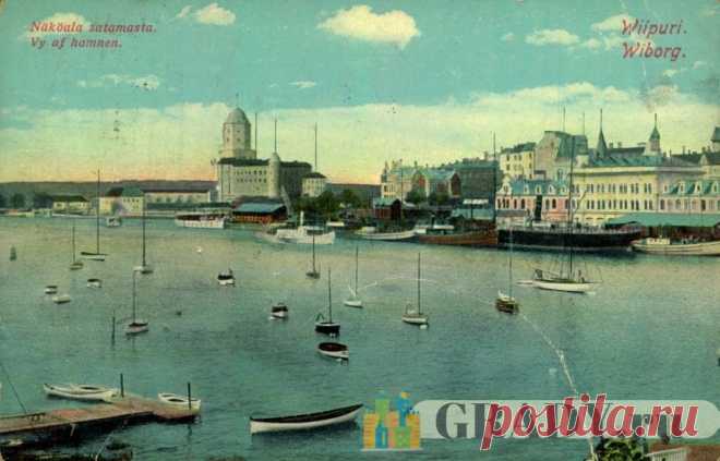 Выборг, Россия - вид на порт - 1912-й год - г3718 | GRADY.ru