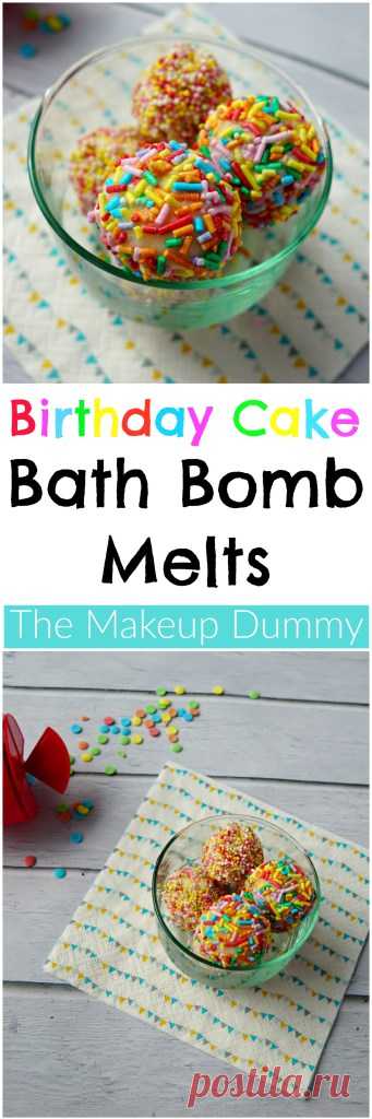 DIY ‘Birthday Cake’ Bath Bomb Melts | The Makeup Dummy