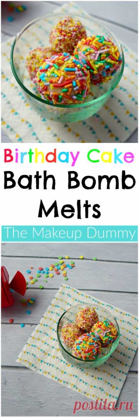 DIY ‘Birthday Cake’ Bath Bomb Melts | The Makeup Dummy