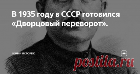 В 1935 году в СССР готовился «Дворцовый переворот». Продолжаю писать на тему "заговоров" в СССР при Сталине. Удобно, конечно, писать о том, что Иосиф Виссарионович был больным человеком, которому везде чудились заговоры, но если в этой теме разобраться, то существование "заговора" не так уж и сомнительно, как может показаться на первый взгляд.
10 января 1935 года ОГПУ возбудило так называемое «Кремлёвское дело» по обвинению группы лиц в