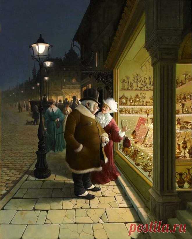 Мастер жанровых сценок, художник Вида Габор. | Русская и мировая живопись | Дзен