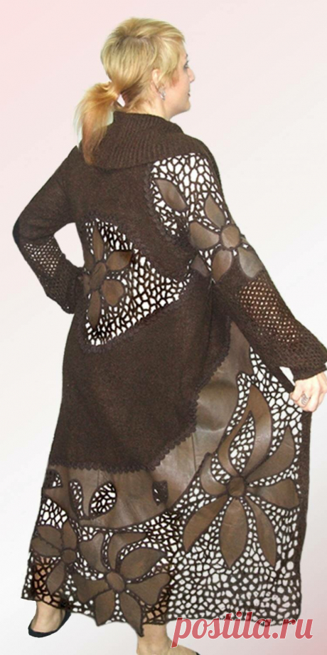 «Подборка вязаных моделей в комбинации кожи и крючка: Дневник» — карточка пользователя Нина В. в Яндекс.Коллекциях