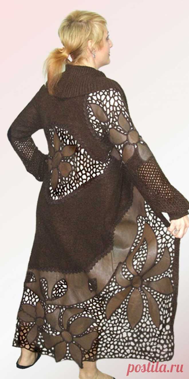 «Подборка вязаных моделей в комбинации кожи и крючка: Дневник» — карточка пользователя Нина В. в Яндекс.Коллекциях