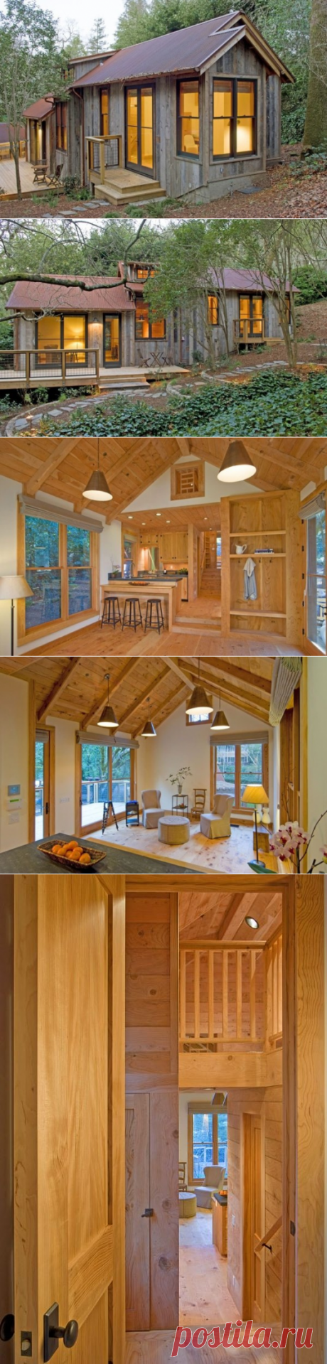 714 Sq. Ft. Cabin Built with Reclaimed Barn Wood